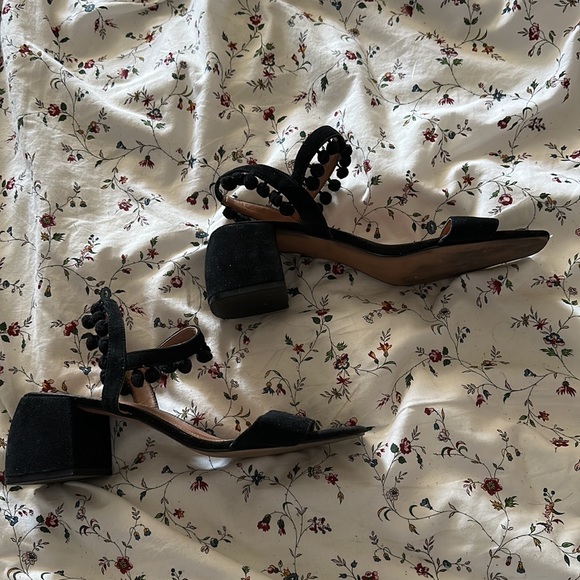 ZARA POM POM TRIM SANDALS - Picture 3 of 4